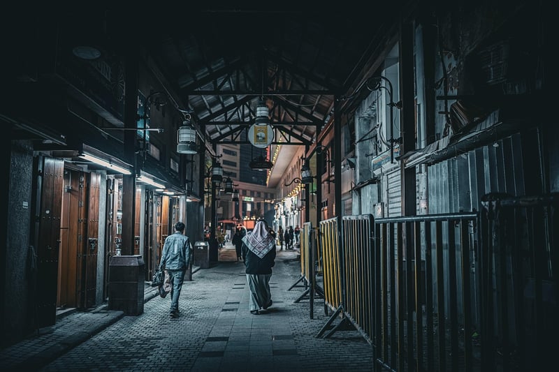 Traveler with backpack